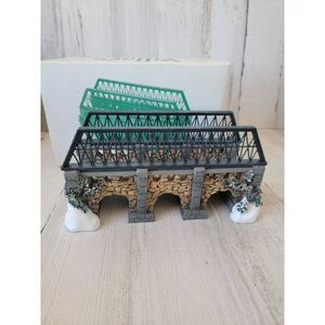 Dept 56 52647 Stone Trestle Bridge snow village accessory Xmas